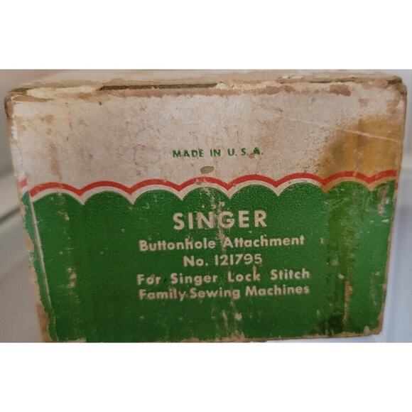 Singer Buttonhole Attachment Part No. 121795 for Singer Lock Stitch Sewing Machi - Picture 6 of 11